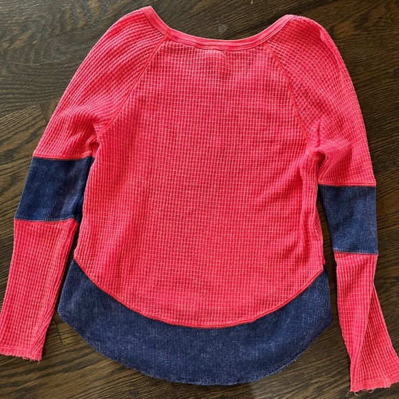 We the free, free people small thermal long sleeve two tone diamond dozen - Picture 6 of 6